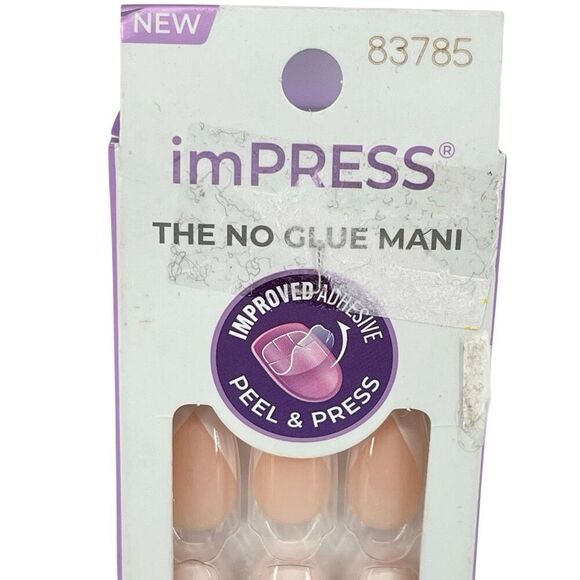 Impress So French Press On Nails No Glue Coffin Medium 30 Count Rhinestone New - Picture 7 of 12
